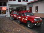Die Feuerwehr von Alaus in Ecuador am 13.02.2011.