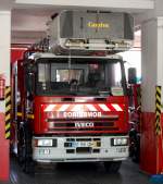Iveco Drehleiter der Feuerwehr von Tavira in Sdportugal.