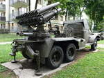  Mehrfachraketenwerfersystem BM-14 auf Zis-151 Fahrgestell, Muzeum Historii i Tradycji Żołnierzy Suwalki (04.08.2021) 