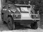 Ein gepanzerter Mannschaftstransportwagen vom Typ BDX der Belgischen Reichswacht.