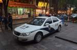 In der Altstadt von Xian ein Streifenwagen der Chinesischen Polizei.