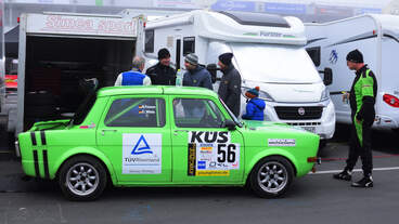 #56, Simca Rallye 2, Fahrer: Christoph Wilde und Markus Franzen, im Fahrerlager Nürburgring.