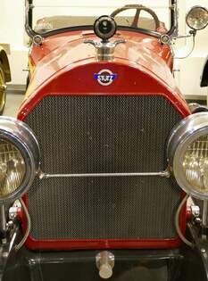 Stutz Bearcat, Khlergrill mit Logo, US-amerikanischer PKW Baujahr 1923, Jan.2024