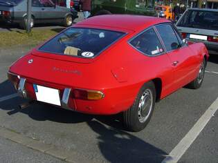 Heckansicht eines Lancia Fulvia Coupe Sport Zagato 1.3S.