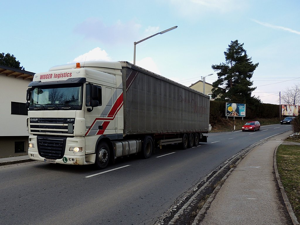 DAF XF105.480 von WUGER-logistics; 130315