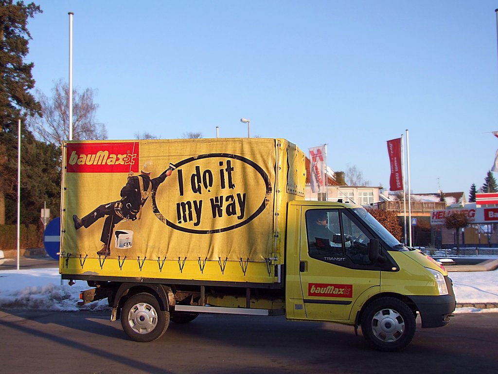 Ford-Transit einer bekannten sterreichischen Baumarktgruppe;110129