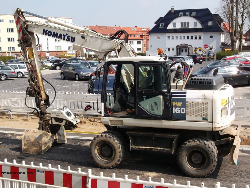 Komatsu PW160, Rostock 19.4.2012