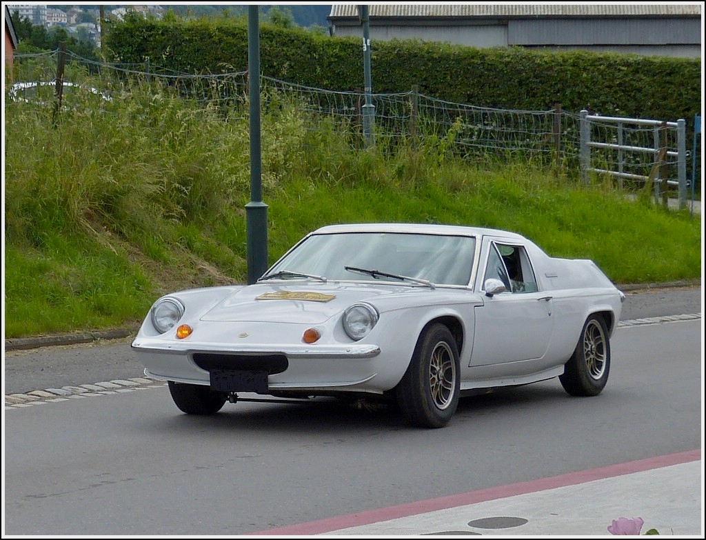  Lotus Europa Twin Cam, Bj 1973, als Teilnehmer der Rotary Castle Tour durch Luxemburg am 30.06.2013.