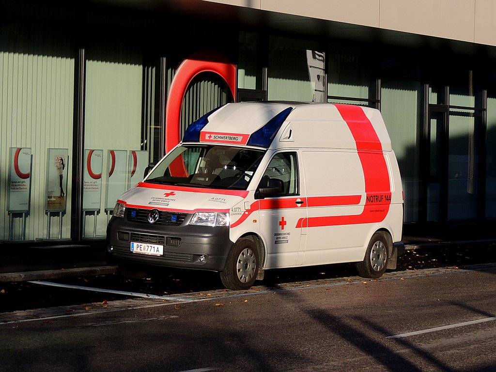 VW-T5 der Rettung Schwertberg; 121013