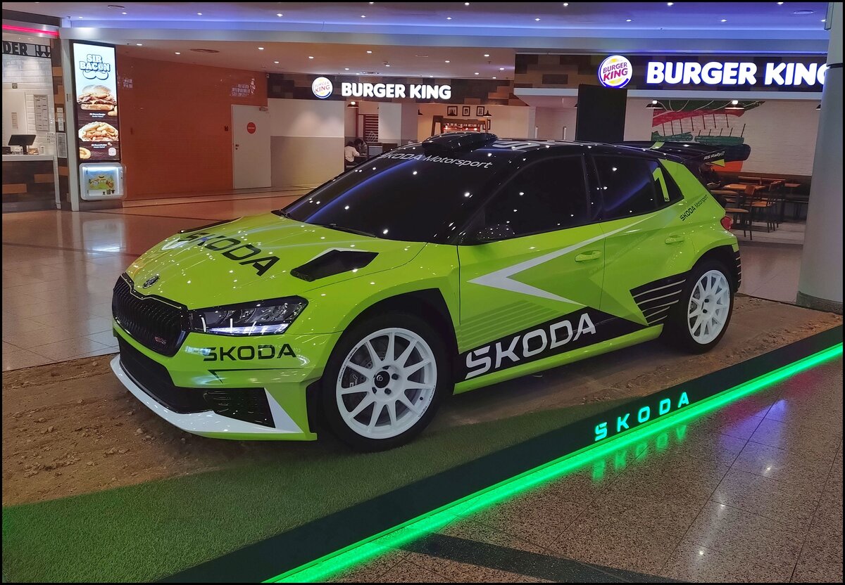 Škoda Fabia RS Rally2. WRC2, 214kW, 1620 cm3, 430Nm. Airport Prague, 5.2.2025.