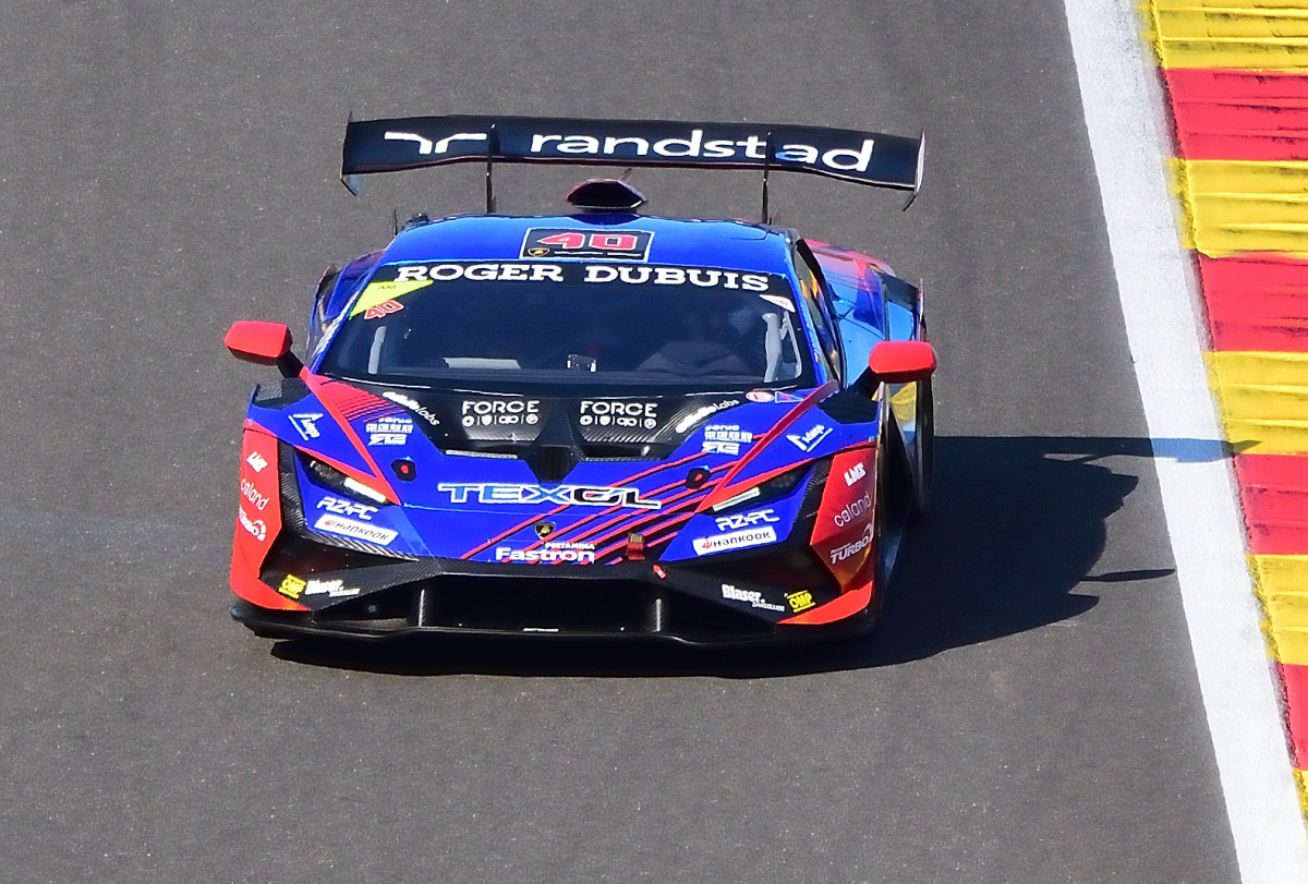 #40 Lamborghini Huracan Super Trofeo EVO2A, Fahrer: Nigel Bailly, Team: ART-Line , Lamborghini Super Trofeo Europe eine der am stärksten umkämpften Markenmeisterschaften der Welt, im Rahmenprogramm der FIA WEC 6h Spa Francorchamps am 11.5.2024 HURACÁN SUPER TROFEO EVO2