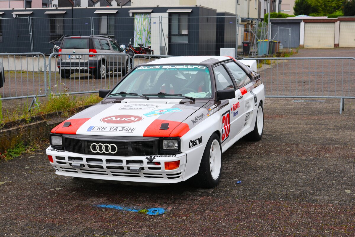 Audi Quattro A2 am 27.07.24 bei der Main Kinzig Ralley in Wächtersbach