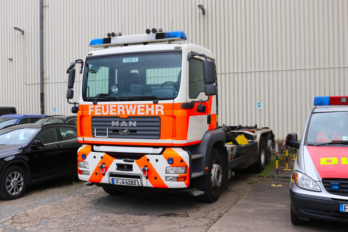 Berufsfeuerwehr Frankfurt am Main MAN TGA WLF am 21.07.24 in Frankfurt am Main beim Tag der offenen Tür der Wache 40