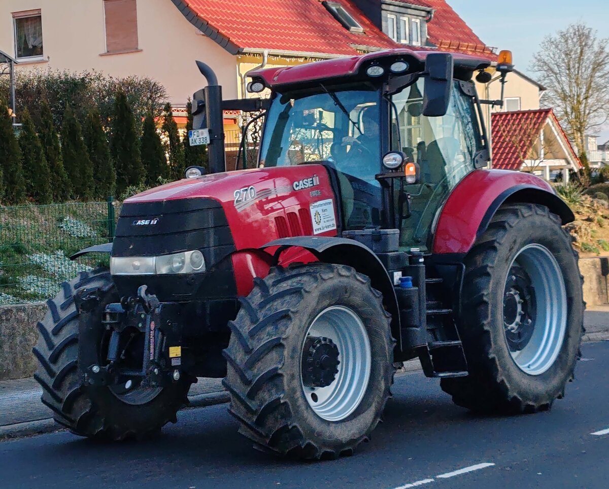 =Case 270 unterwegs in Fulda bei einer der vielen bundesweiten Bauerndemos im Januar 2024