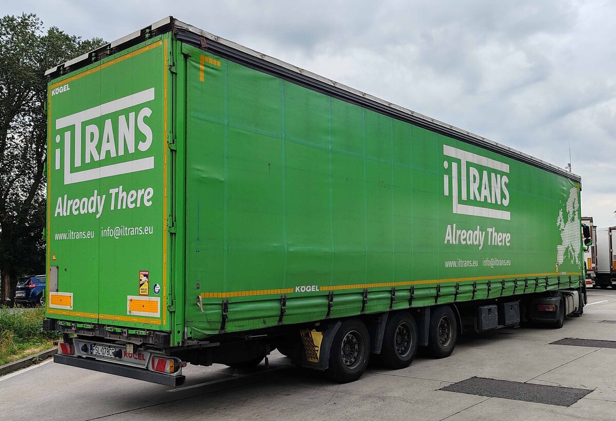 =DAF XF von ILTRANS rastet an der A 5 im Juli 2024