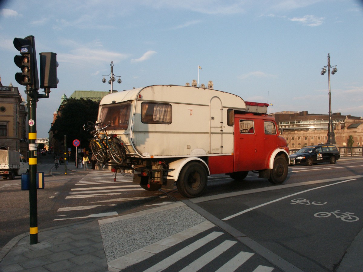 Eigenbau Wohnmobil in Stockholm, 09.08.2005.