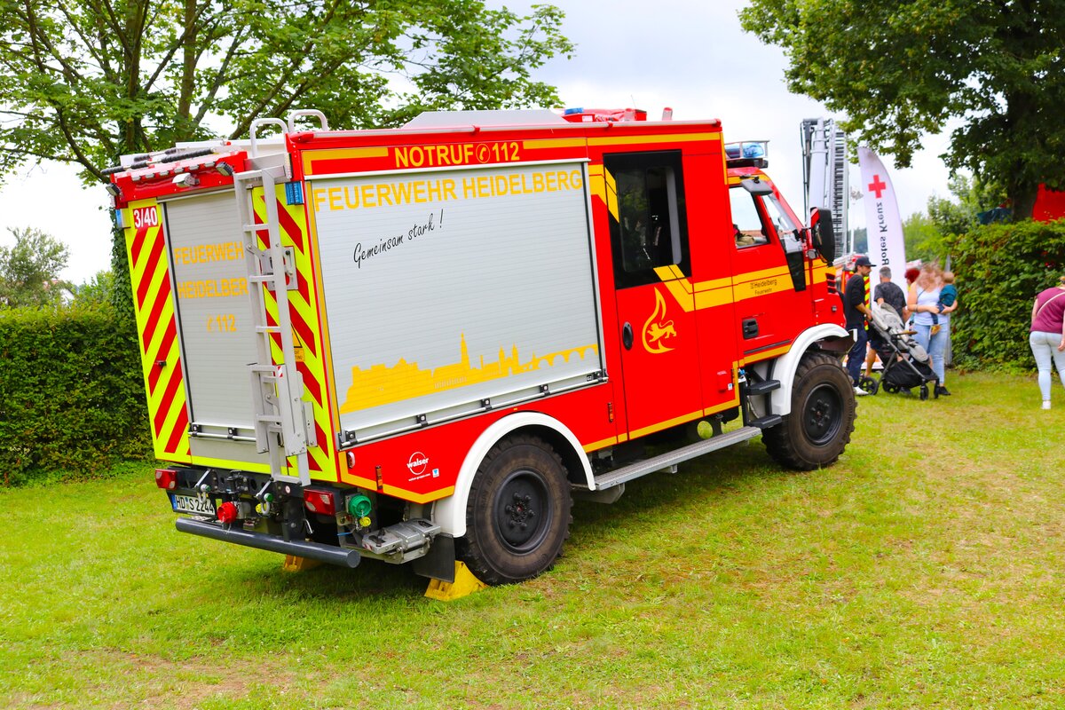 Feuerwehr Heidelberg Tekne Graelion MLF am 18.08.24 beim Kreisfeuerwehrtag in Reichelsheim