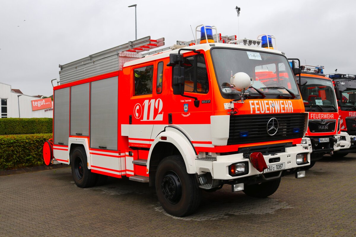 Feuerwehr Langenselbold Mercedes Benz/Rosenbauer HLF20 (Florian Langenselbold 1-46-1) am 18.08.24 beim Tag der offenen Tür 