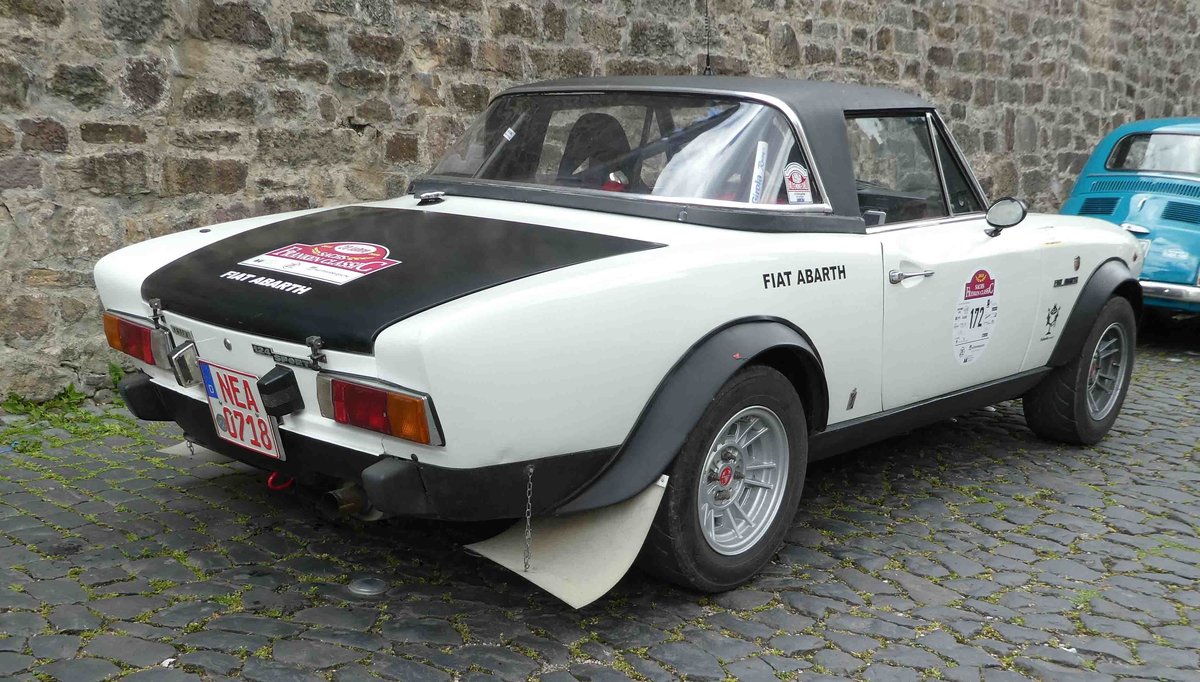 =Fiat Abarth 124 CSA, Bj. 1972, unterwegs in Fulda anl. der SACHS-FRANKEN-CLASSIC im Juni 2019