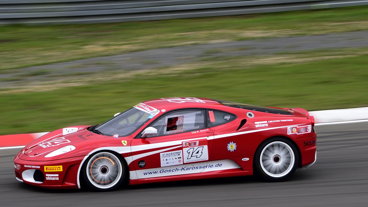  Gosch ,  Stefan (Neu-Isenburg)im Ferrari 430 Challenge (2006), Rennen 12: FCD RacingSeries, am Samstag 10.8.19 beim 47. AvD - Oldtimer Grand Prix 2019 / Nürburgring.