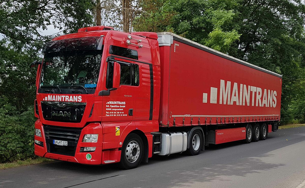 =MAN TGX-Sattelzug von MAINTRANS, 07-2022