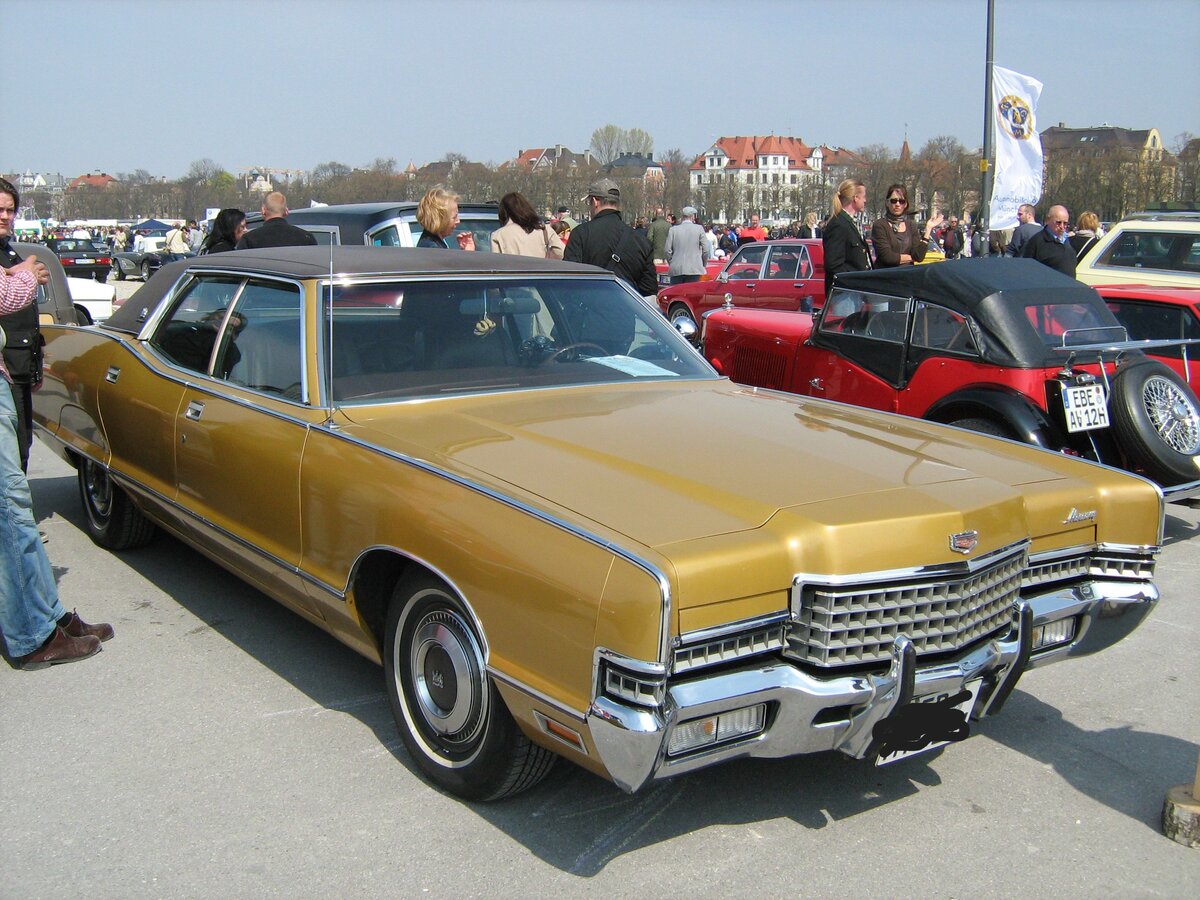 Mercury Marquis Brougham Pillared Hardtop (1972), aufgenommen April 2010 beim Oldtimertreffen auf Theresienwiese in München