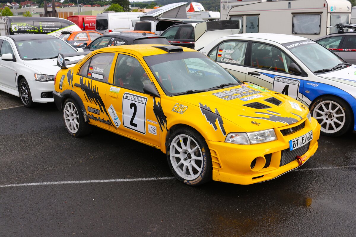 Mitsubishi Lancer EVO6 Ralley am 27.07.24 bei der Main Kinzig Ralley in Wächtersbach