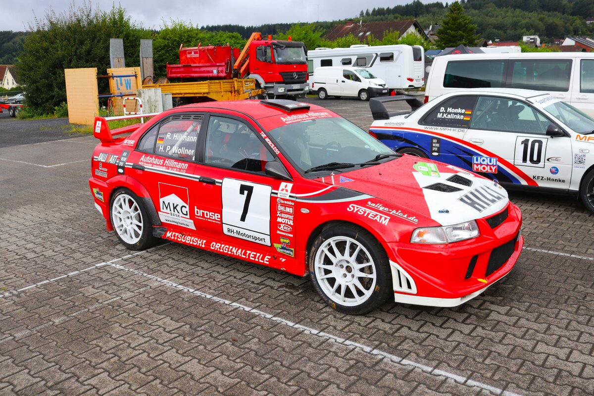 Mitsubishi Lancer EVO6.5 Ralley am 27.07.24 bei der Main Kinzig Ralley in Wächtersbach