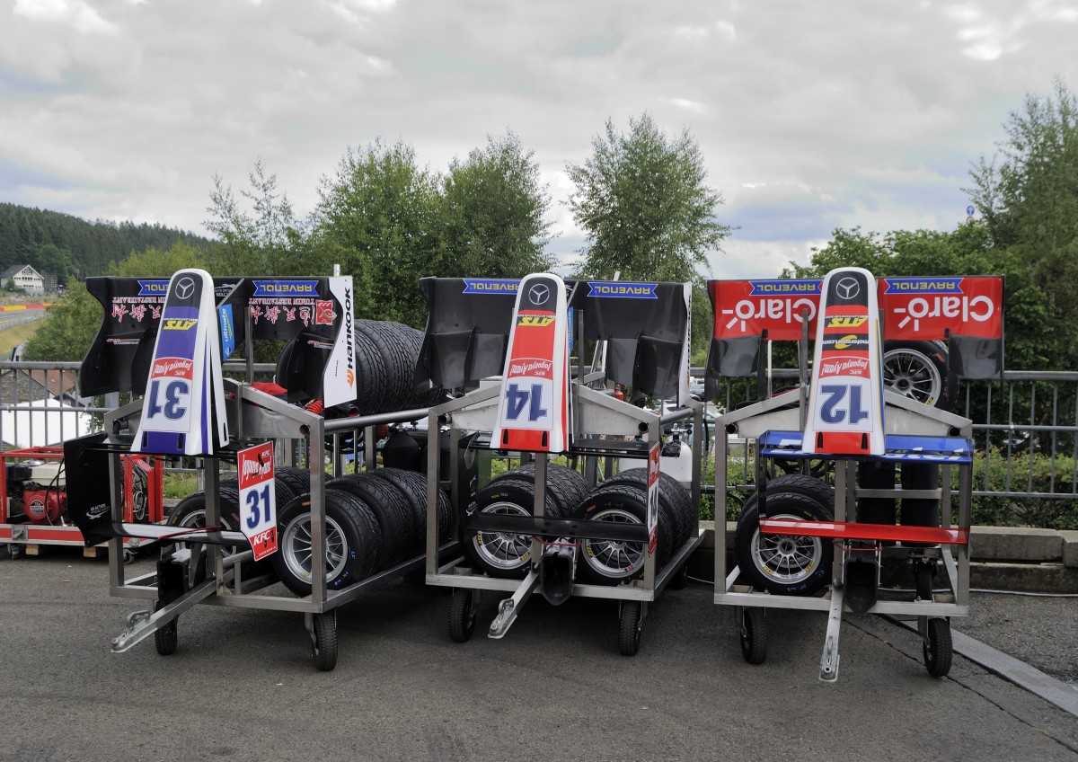  Neue Nasen für Dallara F312 Mercedes, FIA F3 European Championship in Spa Francorchamps am 20.6.2015 beim ADAC GT Masters Weekend.