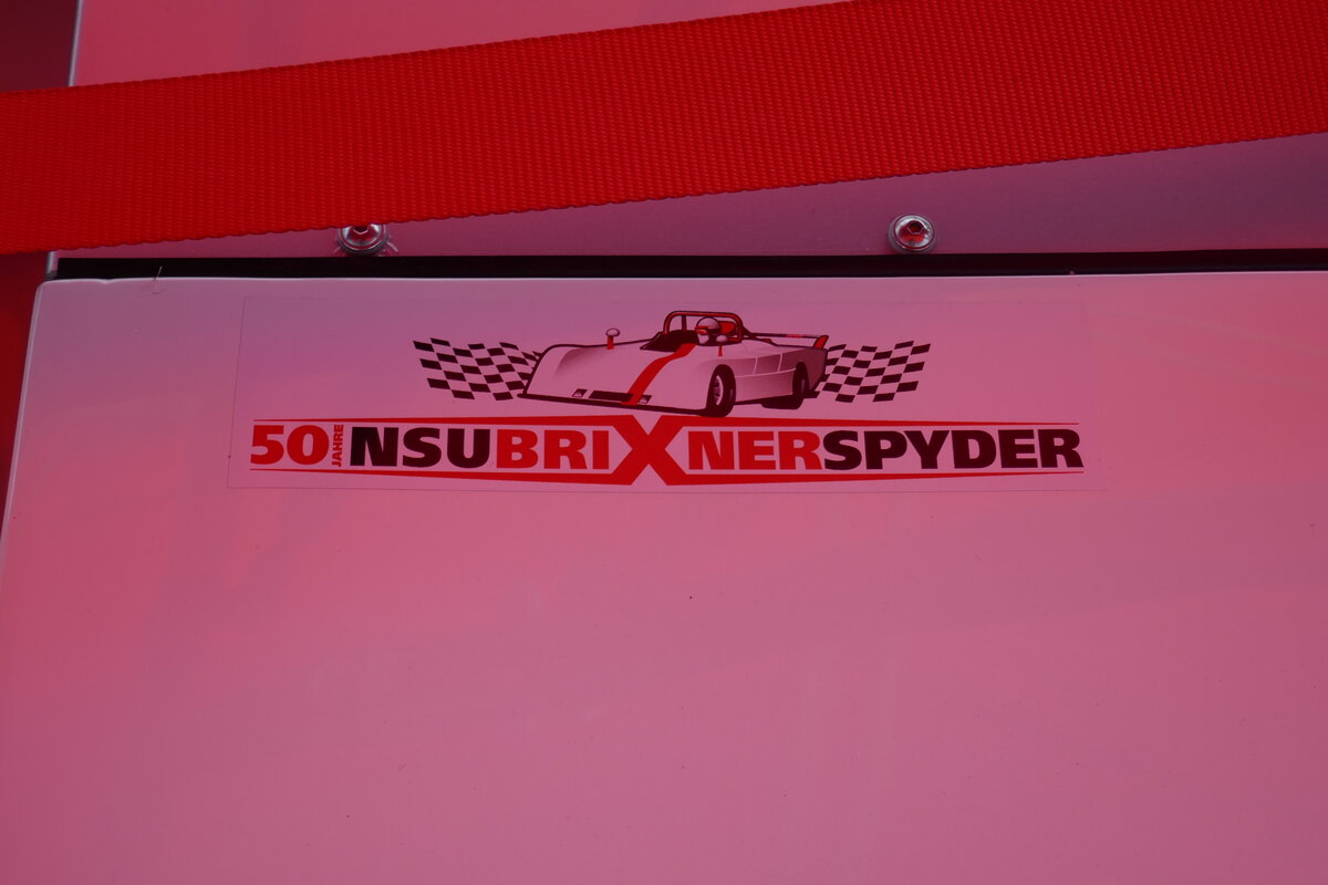 NSU Brixner Spyder, das Logo auf dem Rennwagen, NSU-Treffen Freiamt, Juni 2024