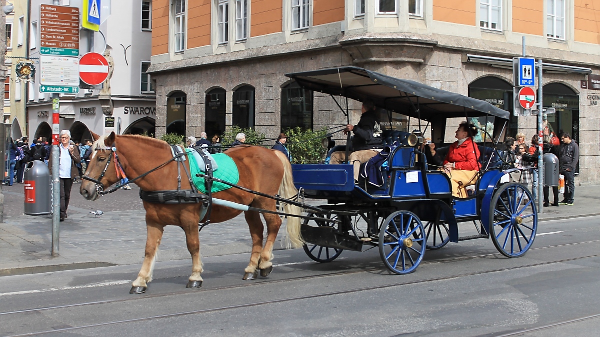 Pferdekutsche in Innsbruck, 22.3.14