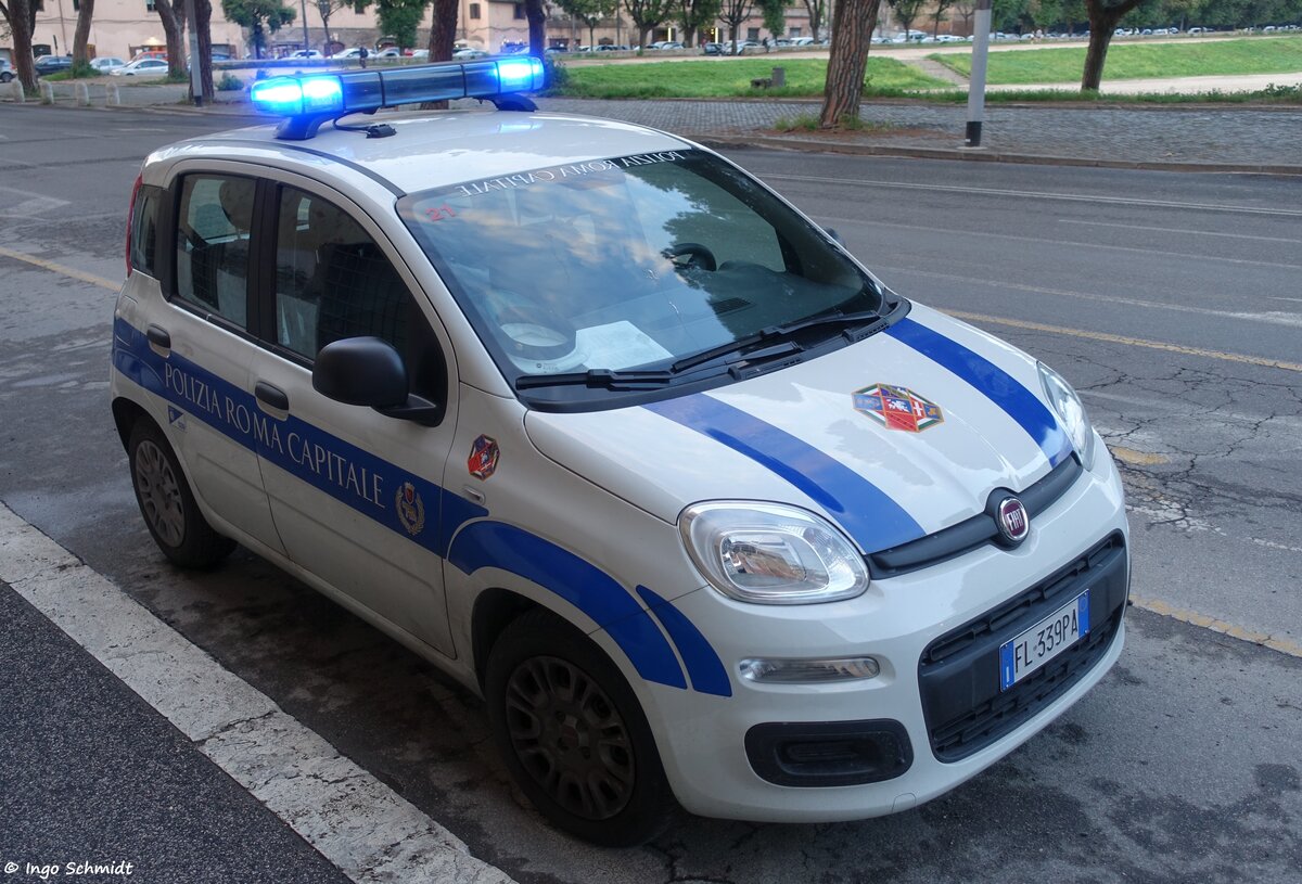 Polizia Locale di Roma Capitale | Nr. 21 | FL-339PA | Fiat Panda | 30.05.2019 in Rom