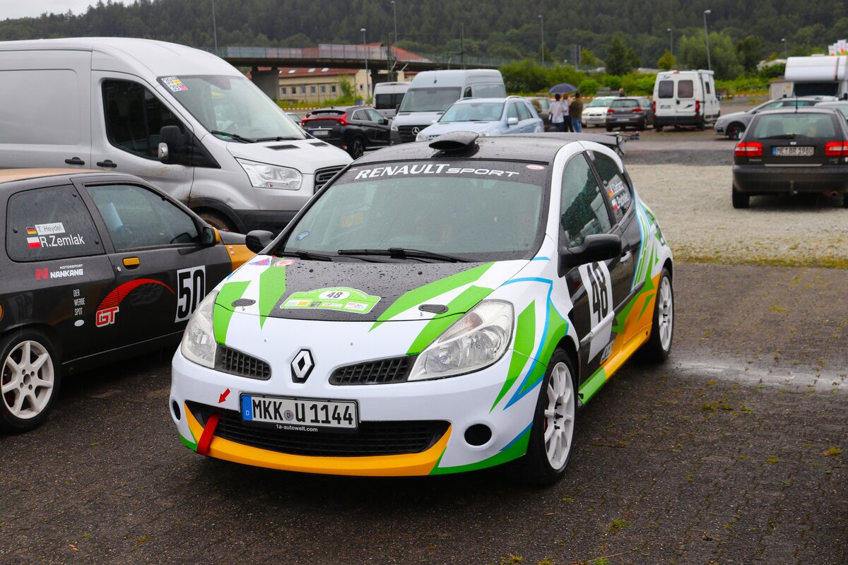 Renault Clio 3 RS am 27.07.24 bei der Main Kinzig Ralley in Wächtersbach