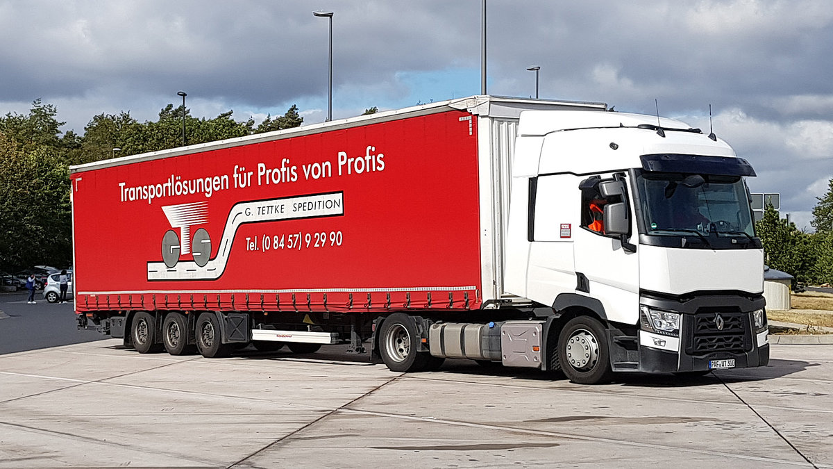 =Renault-Sattelzug der Spedition TETTKE, 09-2019