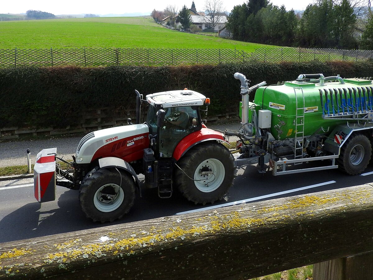 STEYR CVT6200 mit Gülleanhänger;220329