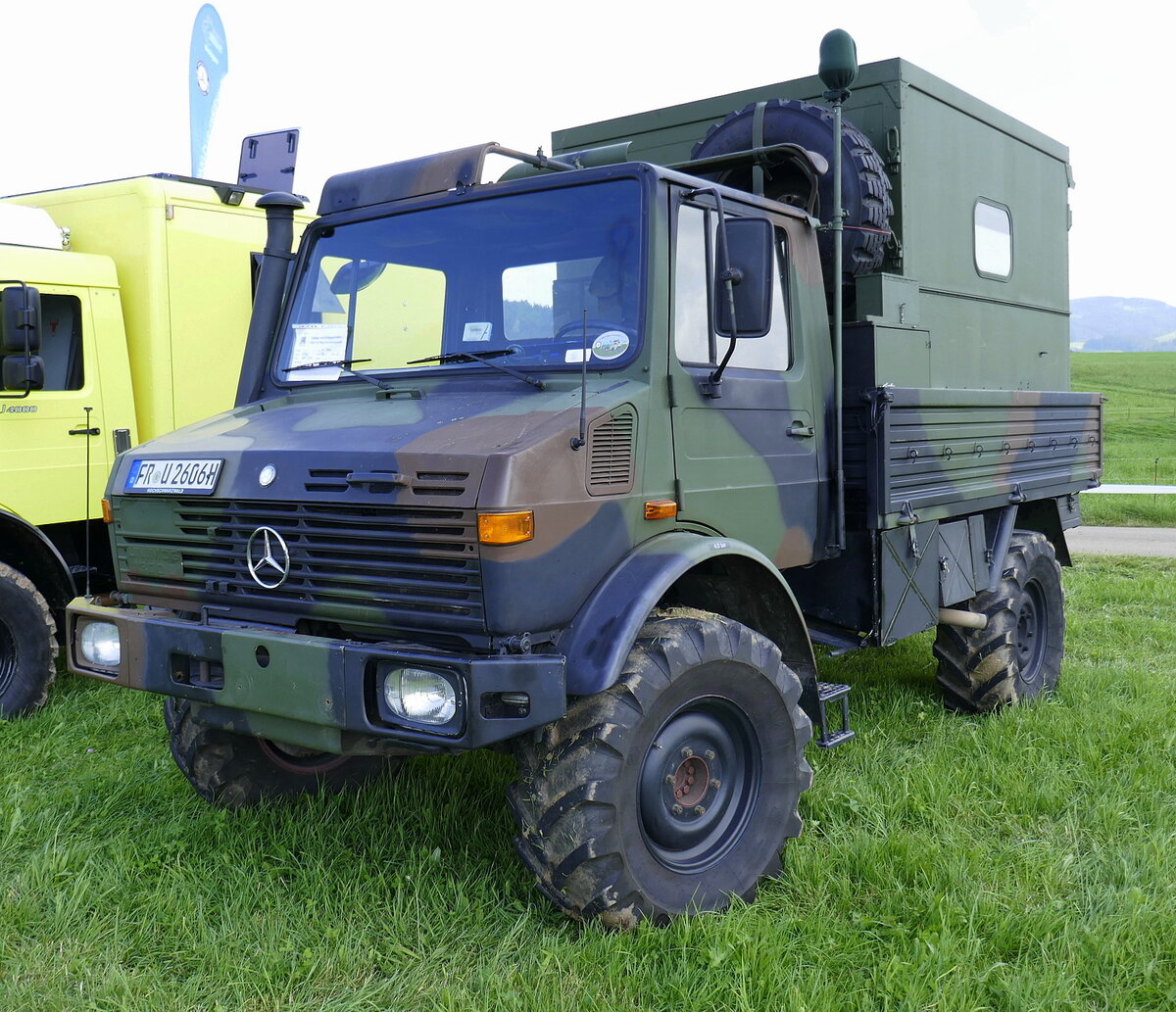 Unimog U1300, 6-Zyl.Diesel mit 130PS, Baujahr 1984, Schleppertreffen St.Peter, Aug.2024