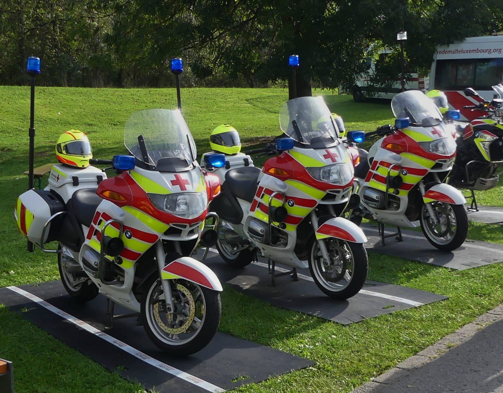 BMW Motorrad Staffel, war beim Tag der Rettungsdienste in Echternach zu sehen. 22.09.2024 