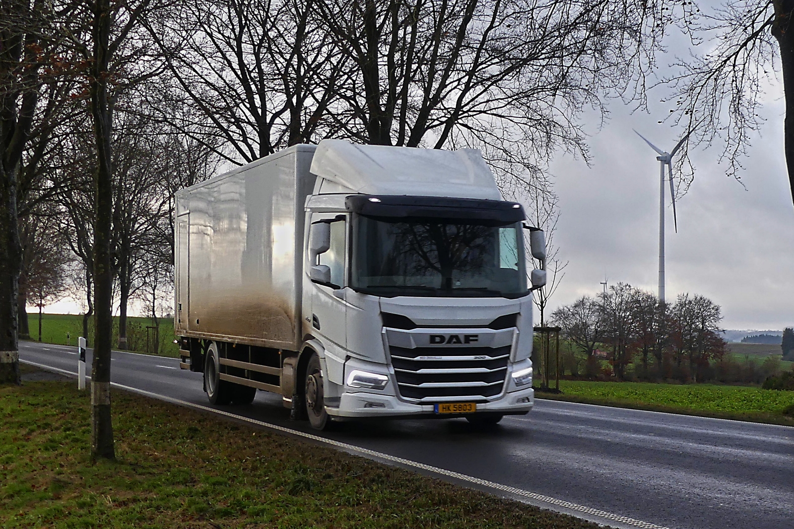 Daf LKW mit Kastenaufbau, gesehen 11.2024