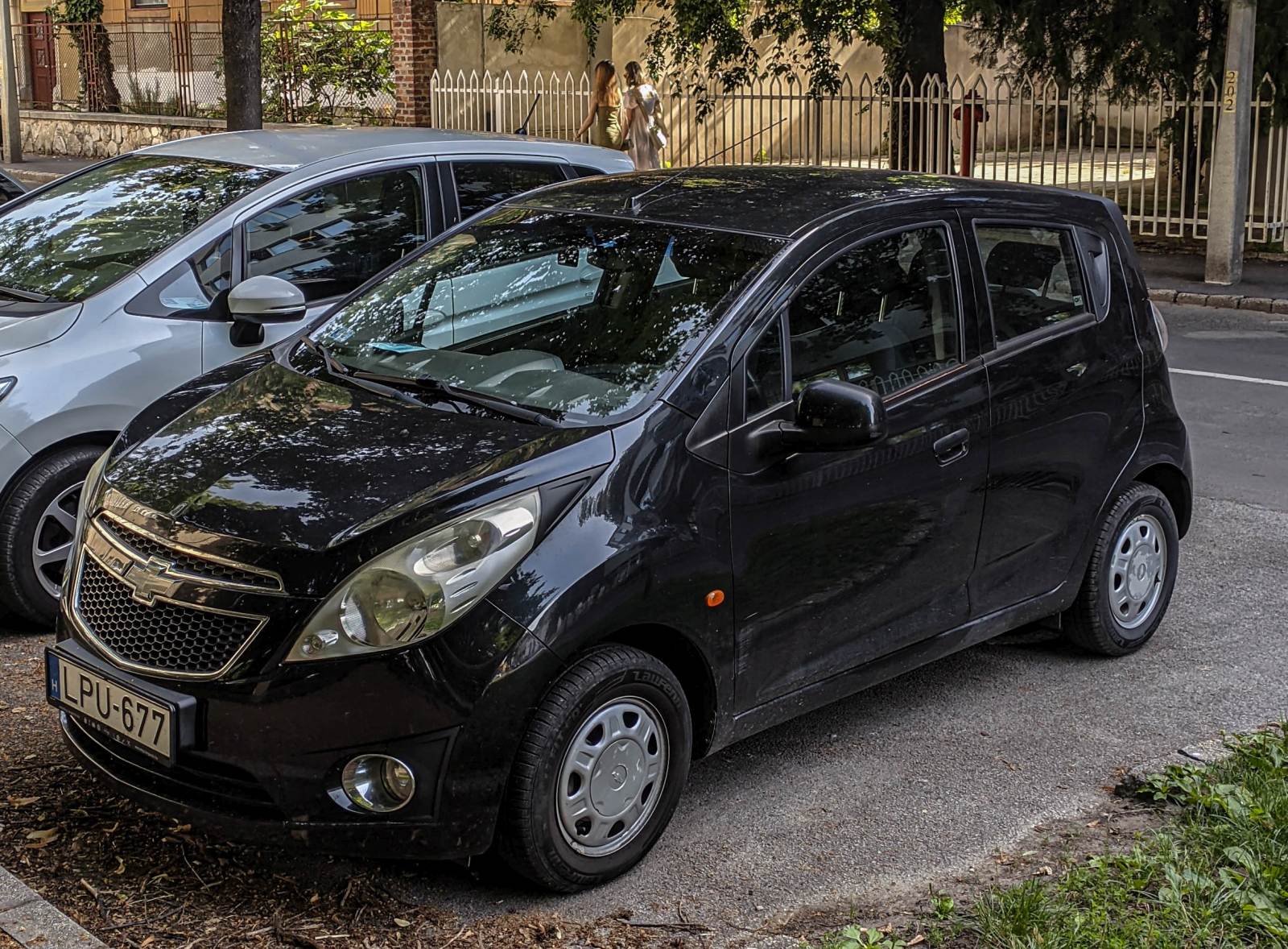 Hier ist ein Chevrolet Spark (dritte Generation) zu sehen. Foto: Juni, 2024.