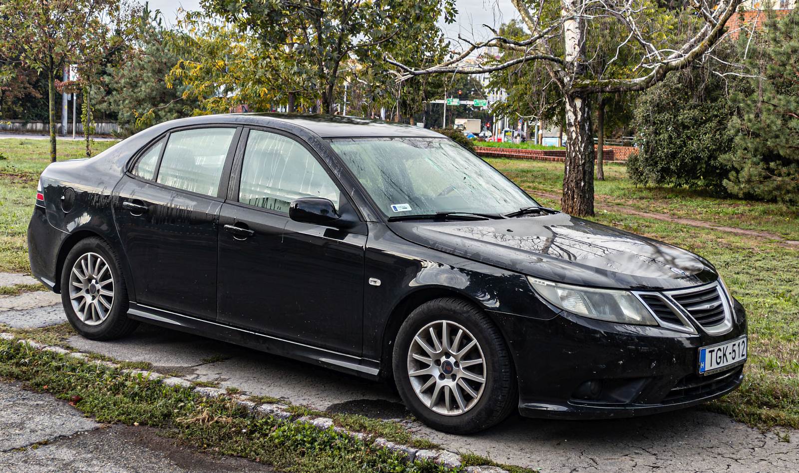 Saab 9-3 zweite Generation, zweiter Facelift, gesehen in September, 2024.