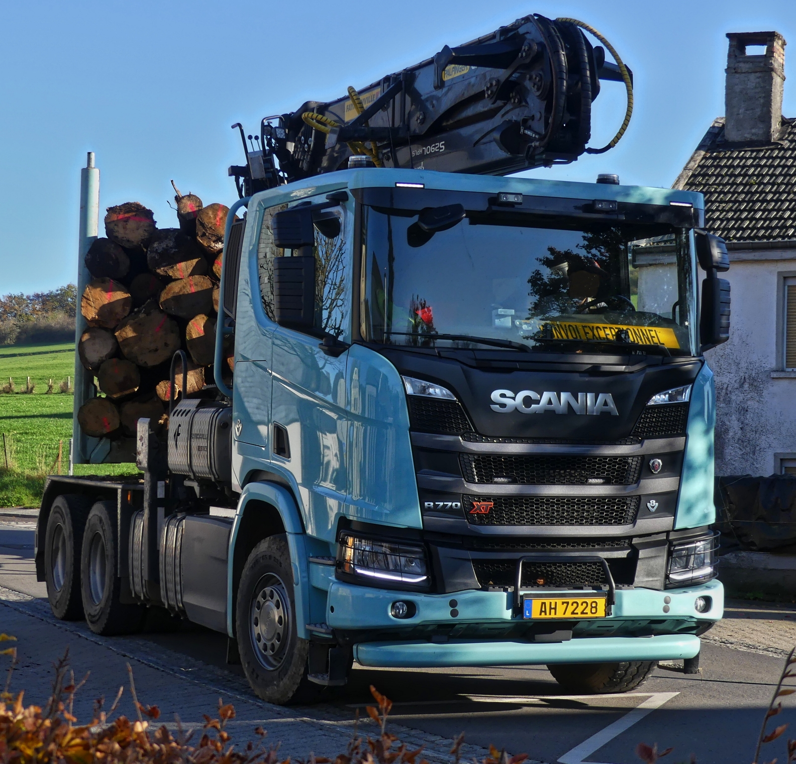 Scania R 770, Sattelzug Maschine, aufgenommen 11.2024.

