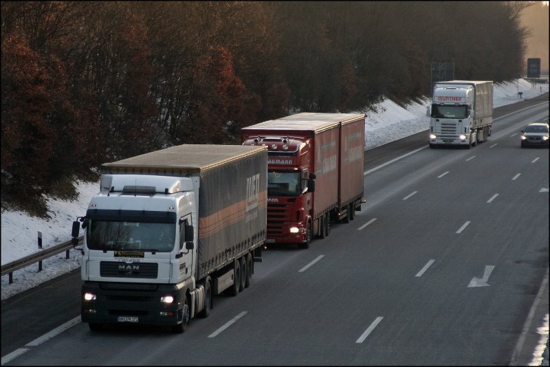 Altag auf der Autobahn....
