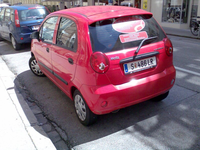 Chevrolet Matiz/Spark, Rckansicht.