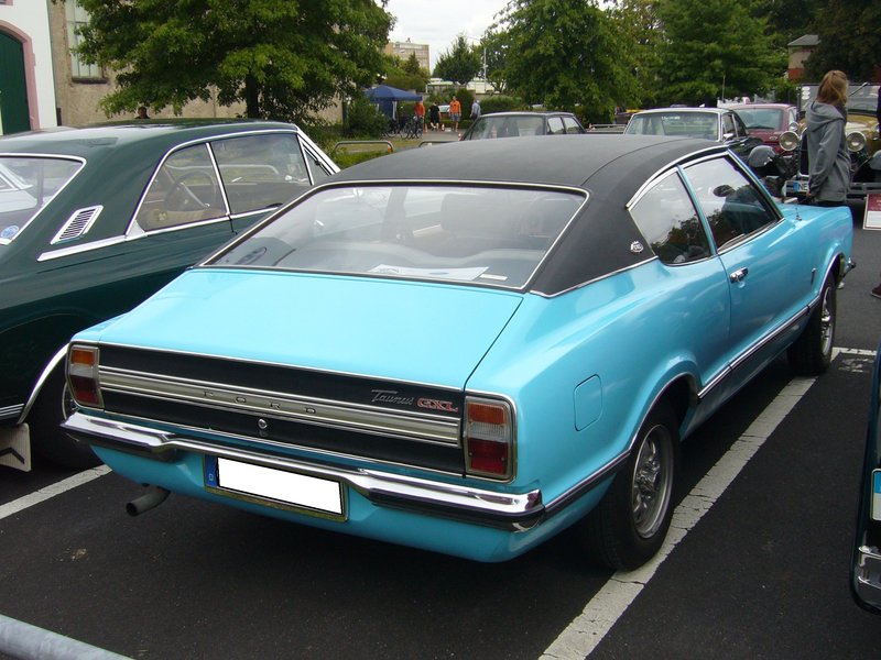 Heckansicht Eines Ford Taunus Tc Gxl Coupe Aus Dem Modelljahr 1974 Alt Ford Treffen An Mo S Bikertreff In Krefeld Am 01 09 19 Fahrzeugbilder De