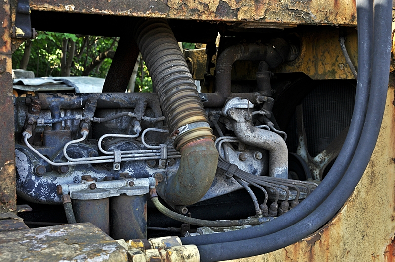 kleiner Motor der Raupe in Ansbach