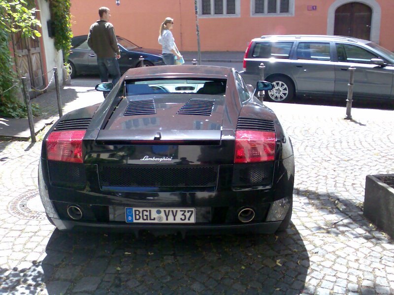 Lamborghini Gallardo in Regensburg (rückansicht)