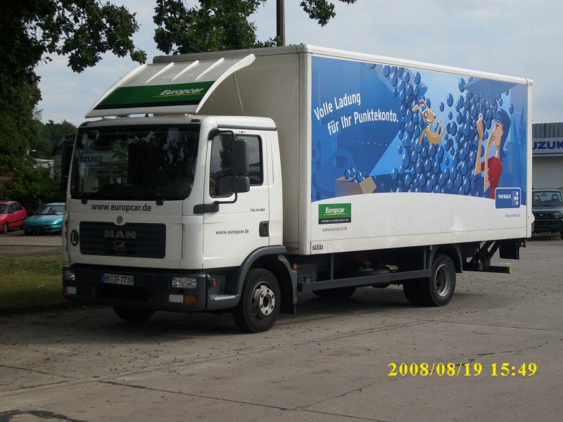 MAN-LKW am 19.08.2008 in Gstrow.