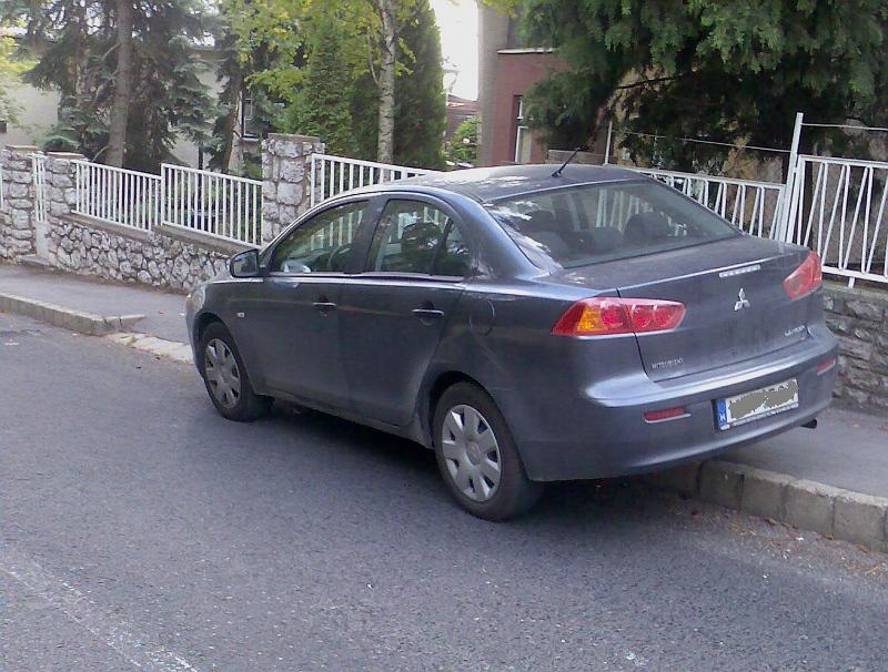 Mitsubishi Lancer, Rückansicht.