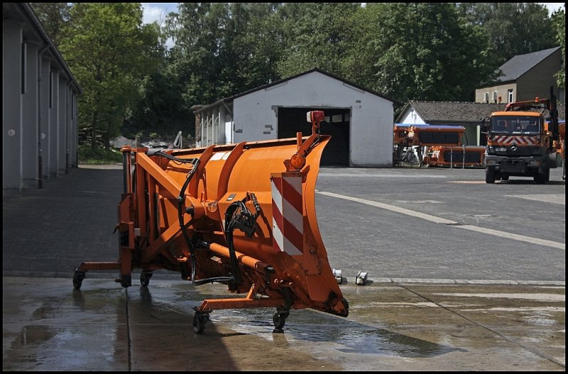 Seitenpflug auf der Waschplatte. (18.05.2009)