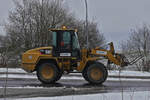 CAT 914G Radlader, unterwegs zur nächsten Baustelle. 22.11.2024